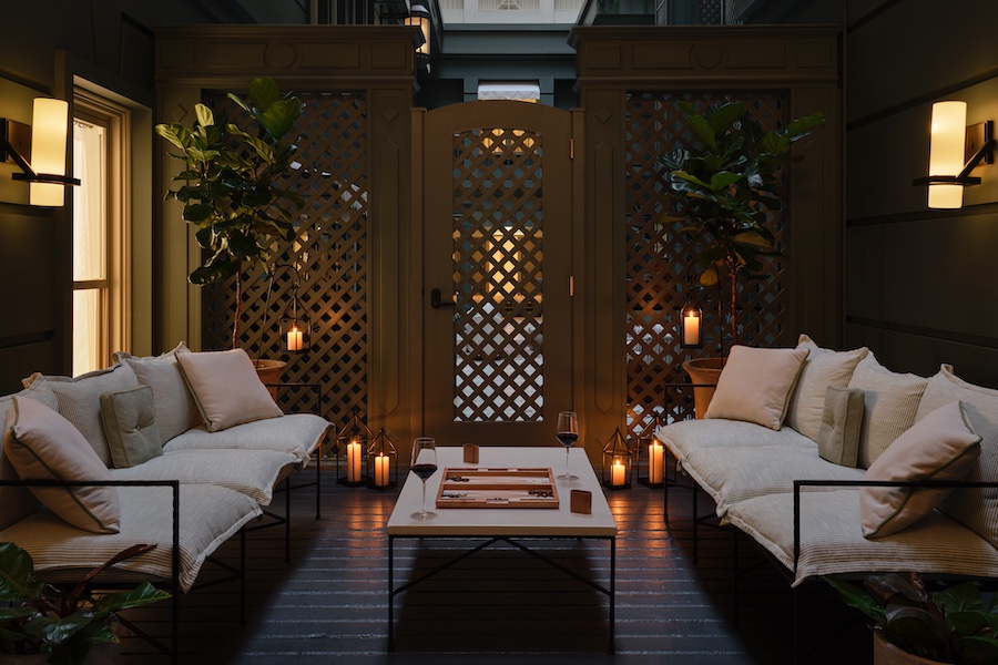 the bellevue hotel philadelphia Unbound Collection by Hyatt renovation one bedroom suite indoor terrace
