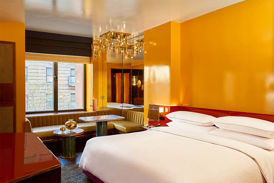 the radical hotel asheville north carolina river arts district afterglow restaurant gold chains around racetrack bar