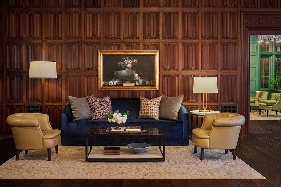 the radical hotel asheville north carolina river arts district lobby eclectic furniture rope lighting
