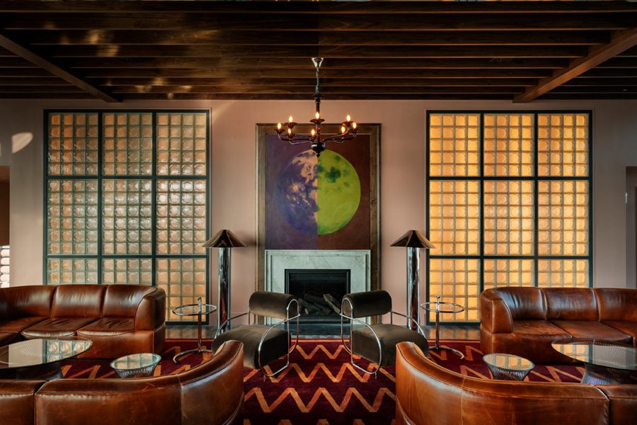 the radical hotel asheville north carolina river arts district afterglow restaurant gold chains around racetrack bar